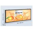Reclama luminoasa led, Programabila, Wi-Fi, USB, P6 Full Color, IP65, 99 x 41 cm, Aluminiu/ABS