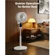 Ventilator cu picior, 9 x Viteze, Oscilatie, Temporizator 24H, Inaltime reglabila, 33 W, Telecomanda, Alb