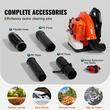 Suflanta pentru frunze cu motor pe benzina 2 Timpi, 1580 m³/h, viteza 296 km/h, rezervor 3 l