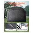 Cort camping pentru depozitare 5 x biciclete, 2 x intrari, fermoare duble, Impermeabil PU4000, 2240 x 2470 x 1980 mm