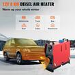 Incalzitor stationar, Sirocou diesel, 8 kW, alimentare 12V DC, Telecomanda, consum 0.18-0.48 l/h, Rezervor 5 l, 35 x 15 x 41 cm