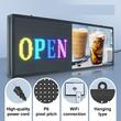 Reclama luminoasa led, Programabila, Wi-Fi, USB, P6 Full Color, IP65, 99 x 41 cm, Aluminiu/ABS