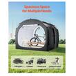 Cort camping pentru depozitare 5 x biciclete, 2 x intrari, fermoare duble, Impermeabil PU4000, 2240 x 2470 x 1980 mm