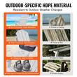 Set 2 scaune pliabile pentru gradina, Alb, 800 × 755 × 915 mm, material HDPE, WaterProof, max 200 kg