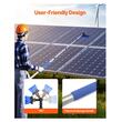 Perie telescopica pentru spalat panouri solare, 3.6 m, Furtun apa 20 m, Aluminiu, Greutate 2.49 kg