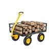 Carucior multifunctional pentru gradina, depozite, Max 540 kg, Roti 13 inch, Otel, 1100 x 750 x 310 mm