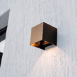 Aplica solara pentru gradina, 9 W, 4000 K, 860 lm, Maro, IP 65, Li-Ion, Aluminiu, Senzor lumina