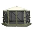 Pavilion de gradina cu 6 pereti laterali, Pliabil, 3.66 x 3.66 x 2.4, Verde, Geanta transport, UV