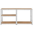 Raft metalic galvanizat, Modular, 5 polite MDF, 150 kg/polita, 180 x 90 x 40 cm, Argintiu
