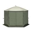 Pavilion de gradina cu 6 pereti laterali, Pliabil, 3.05 x 3.05 x 2.29 m, Verde, Geanta transport, UV