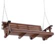 Leagan din lemn de cedru, 3 persoane, Maro, Lanturi si accesorii prindere, 1702x710x600 mm, max 362 kg