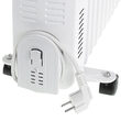 Calorifer electric cu ulei, 13 elementi, 4 x roti, 3 trepte de putere 1000W/1500W/2500W, Afisaj led, Alb, Telecomanda