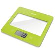 Cantar de bucatarie sticla securizata, Verde, Ecran LCD, 1g-5kg, 1x 3V baterie litiu CR 2032