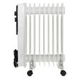 Calorifer electric cu ulei Adler Alb, 9 elementi, 3 trepte de putere 800W/1200W/2000W