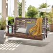 Leagan din lemn de cedru, 3 persoane, Maro, Lanturi si accesorii prindere, 1370 x 710 x 600 mm, max 362 kg