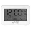 Ceas desteptator, Adler 3 alarme, 2 x AA, Alb