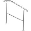 Balustrada inox pentru 2 sau 3 trepte Vivatechnix, Inaltime 86 cm, lungime 106 cm, pozitii reglabile