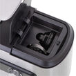 Masina de tocat carne cu accesorii carnati si razatoare, 600 W, Inox, Negru/Gri, 3 site, 1 kg/min