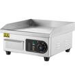 Plita electrica, Plancha Inox 2000 W, suprafata de gatit 360 x 300 mm, Grosime placa 10 mm