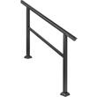 Balustrada aluminiu, 2-3 trepte Vivatechnix Negru Mat, Inaltime 89.5cm, lungime 121 cm, pozitii reglabile