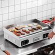 Plita electrica, Plancha Inox 4000 W, suprafata de gatit 660 x 400 mm, Grosime placa 10 mm