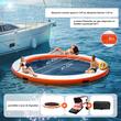Doc plutitor gonflabil cu plasa interioara, Diametru 2.43 m, Scara, Pompa, franghie andocare 3 m 