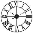 Ceas metalic de perete, Vivatechnixx mecanism quartz, diametru 60 cm, Negru, 1 x AA