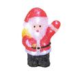 Figurina luminoasa Mos Craciun, 16 x Led, IP44 exterior, 10 x 16 x 23 cm, Acril, Lumina rece
