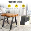 Set 2 picioare pentru mese, Vivatechnix trapez, Otel, 40.6 x 45 cm, max 600 kg, reglaj pentru stabilitate