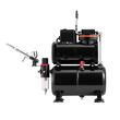 Kit aerograf cu compresor, 23-25 ​​L/min, 120 W, duza 0.2, 0.3, 0.5 mm, Volum 9 ml, 4 x vopseluri acrilice