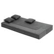 Canapea pentru doua persoana, 3 perne, max 200 kg, Extensibila, Husa detasabila, Dimensiuni extinse 1030 x 1930 x 225 mm