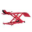 Cric hidraulic pentru motociclete, Capacitate 450 kg, Inaltime 218-787 mm, 4 x roti pivotante