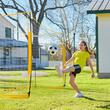 Poarta fotbal, portabila, Lungime 3650 mm, Inaltime 1890 mm, otel, fibra de sticla, plasa PE, Husa transport