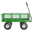 Carucior multifunctional pentru gradina, 1840 x 560 x 535 mm, Capacitate 400 kg, Otel, Roti gonflabile, Laterale detasabile