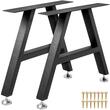 Set 2 picioare pentru mese, Vivatechnix trapez, Otel, 40.6 x 45 cm, max 600 kg, reglaj pentru stabilitate