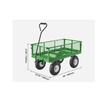 Carucior multifunctional pentru gradina, 1840 x 560 x 535 mm, Capacitate 400 kg, Otel, Roti gonflabile, Laterale detasabile