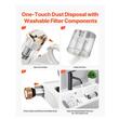 Aspirator pentru saltele antiacarieni, Filtru Hepa, Functie incalzire, 550 W, Capacitate 650 ml, Afisaj inteligent Led, Alb/Auriu