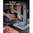 Masina manuala de umplut carnati, Inox, Verticala, 5 l capacitate, 5 x tuburi, 2 x viteze rapid si lent