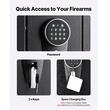 Dulap arme 2 arme, 4 pistoale, Cifru, Cheie urgenta, 250 x 220 x 1335 mm, Ușa cu unghi larg de 180°, Led