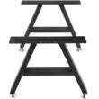 Set 2 picioare pentru mese, Vivatechnix trapez, Otel, 40.6 x 45 cm, max 600 kg, reglaj pentru stabilitate