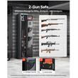Dulap arme 2 arme, 4 pistoale, Cifru, Cheie urgenta, 250 x 220 x 1335 mm, Ușa cu unghi larg de 180°, Led