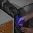 Seif pentru 1 pistol, Amprenta digitala, cifru, cheie, 320 x 255 x 95 mm, Lumina led, Grosime 3 mm, Negru