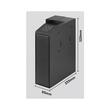Seif pentru 1 pistol, Amprenta digitala, cifru, cheie, 320 x 255 x 95 mm, Lumina led, Grosime 3 mm, Negru