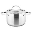 Set 3 oale Inox 1/3/6 l, capac sticla, Scală de măsurare în interior