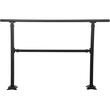 Balustrada fier forjat, 2-3 trepte Vivatechnix Negru Mat, Inaltime 159.6 cm, lungime 76.5 cm, pozitii reglabile