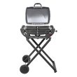 Gratar portabil cu 1 arzator pe gaz, 3.6 kW, Teesa BBQ, Otel, 2 x roti, masa laterala