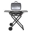 Gratar portabil cu 1 arzator pe gaz, 3.6 kW, Teesa BBQ, Otel, 2 x roti, masa laterala