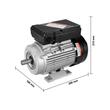 Motor electric monofazat, 0.75 kW, 1400 rpm, 80, cadru B34