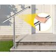 Balustrada inox, 1-2 trepte Vivatechnix, Inaltime 114 cm, lungime 80 cm, pozitii reglabile