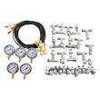 Set pentru testarea presiunii hidraulice 10/100/250/400/600 bar, 5 manometre, 13 cuplaje, 14 conectori T, 5 furtunuri 